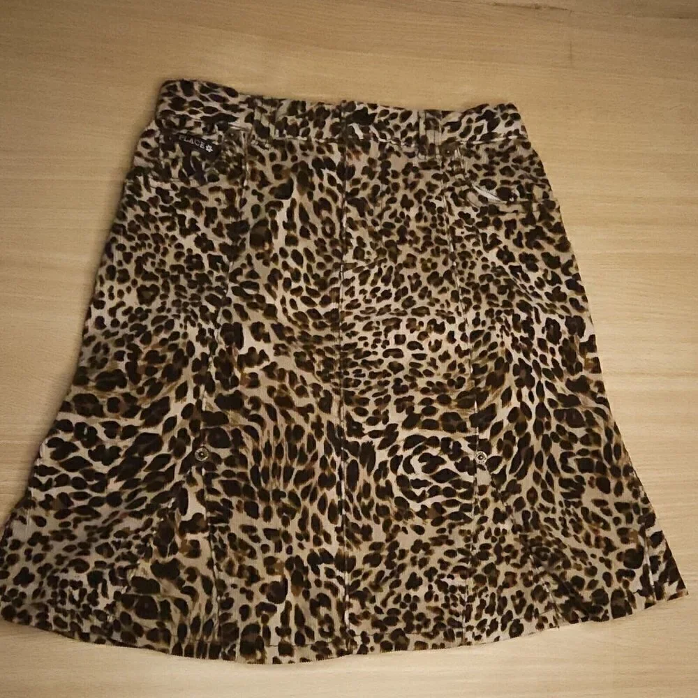 The Children's Place Girls Animal Print Corduroy Midi Skirt 6X